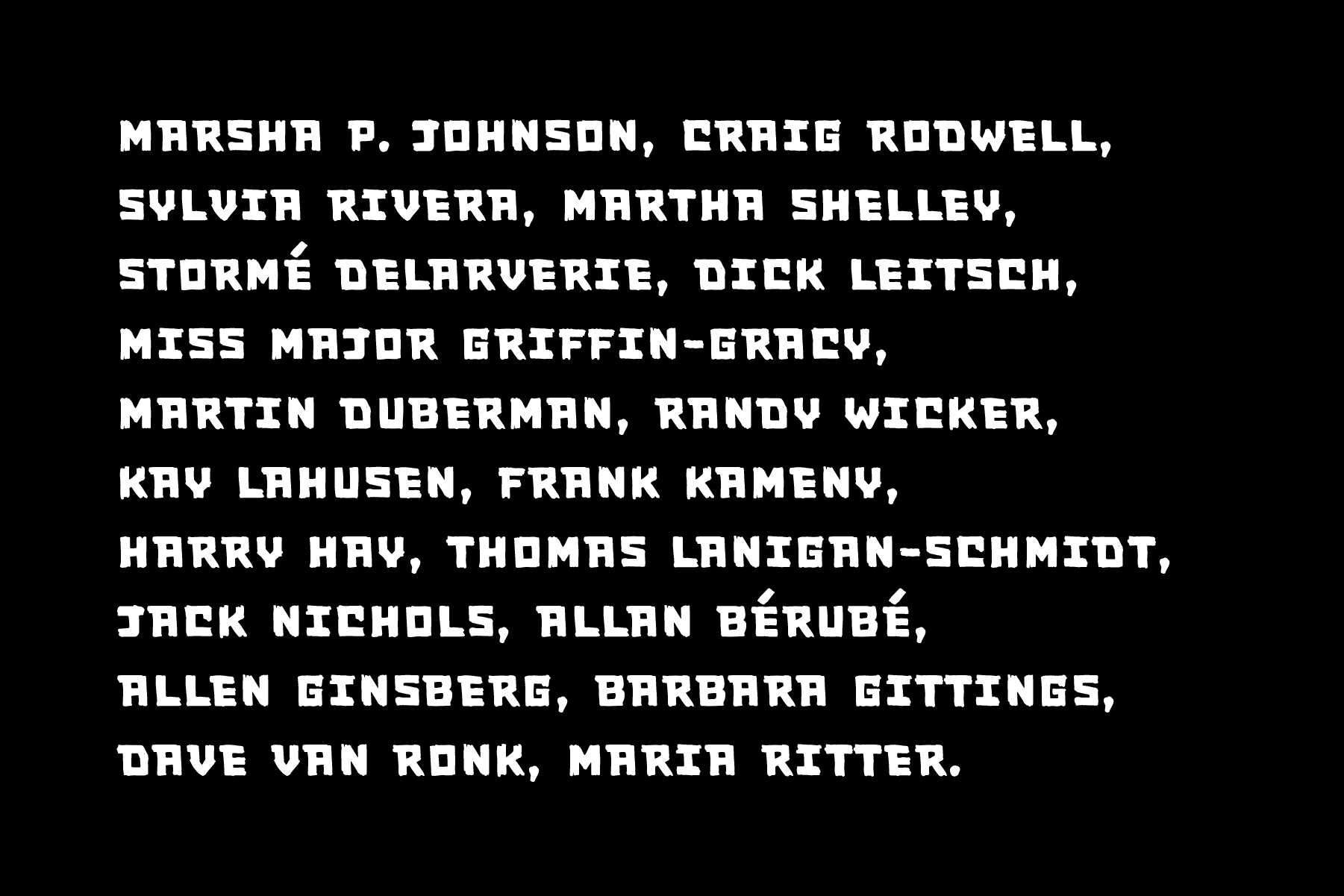 Typefaces